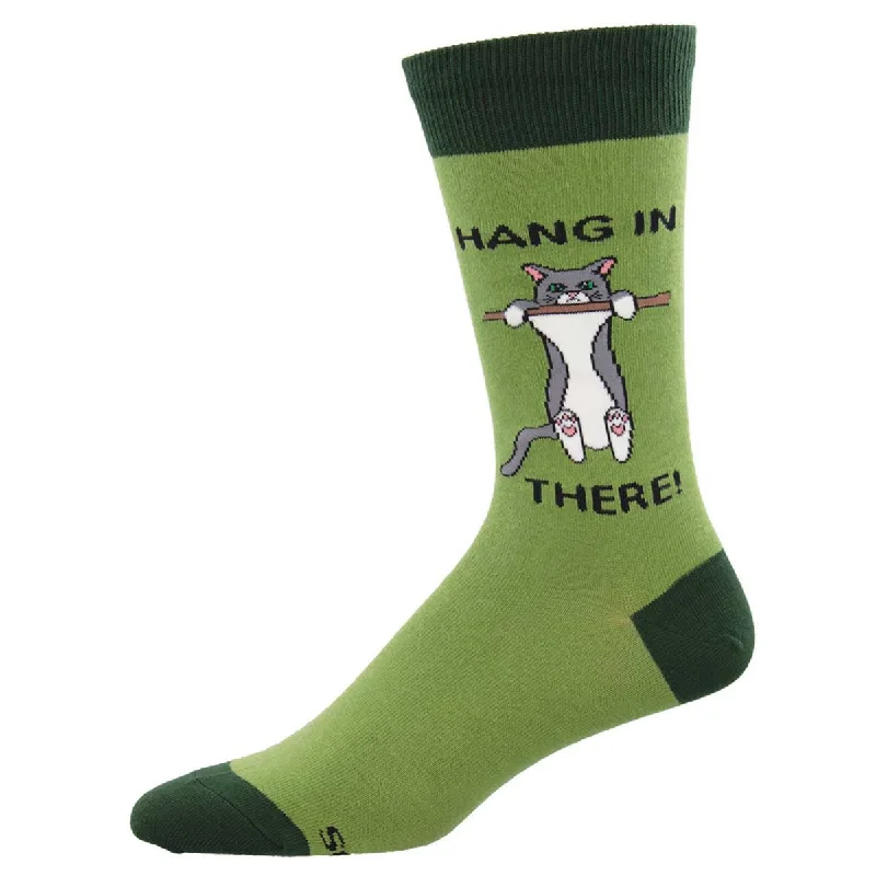 sock with subtle shade-   Hang In There - Cotton Crew