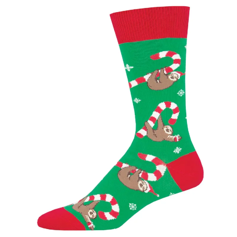 sock with clean shade-  Merry Slothmas - Cotton Crew