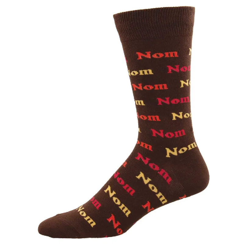 sock for modern appeal-  Nom Nom Nom - Cotton Crew