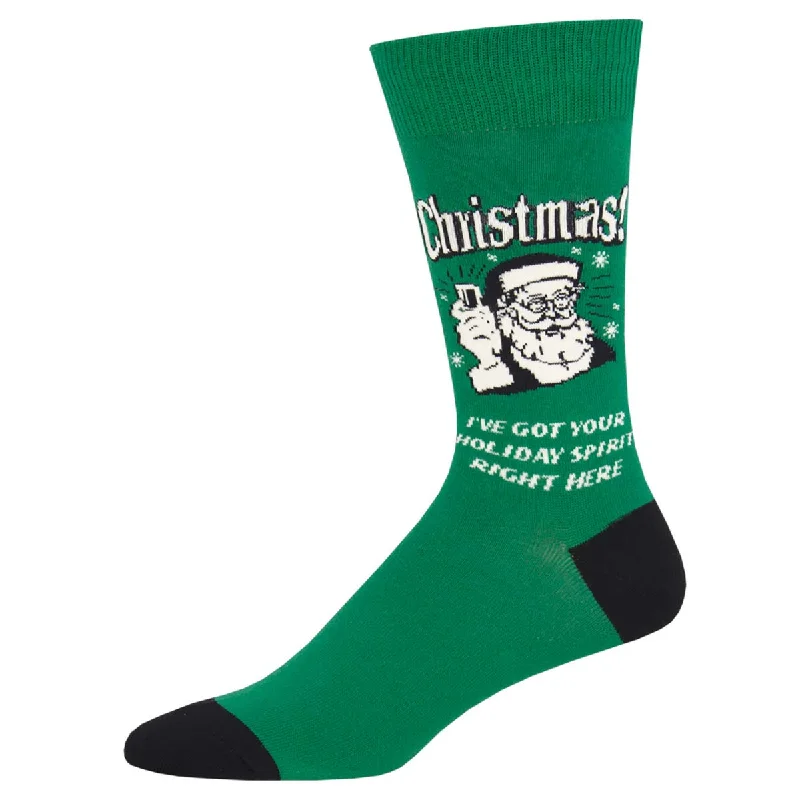 sock with bright shade-  Retro Spoof - Christmas Spirit - Cotton Crew