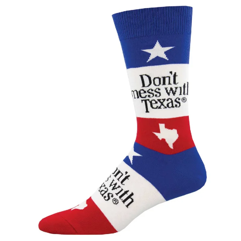 sock with durable shade-  Don't Mess With Texas - Flag - Cotton Crew