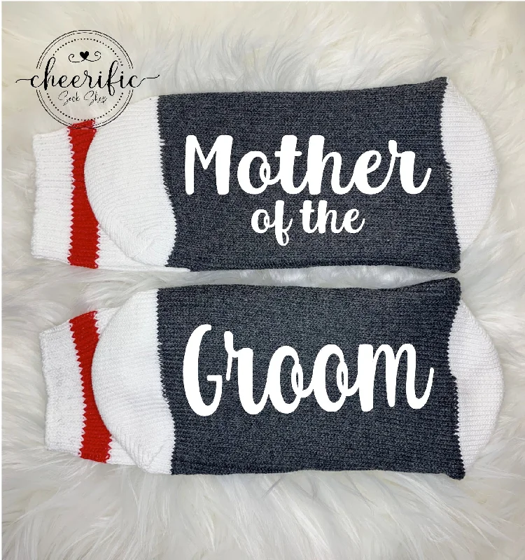 sock for chic touch-  Mother of the Groom Socks, Wedding Party