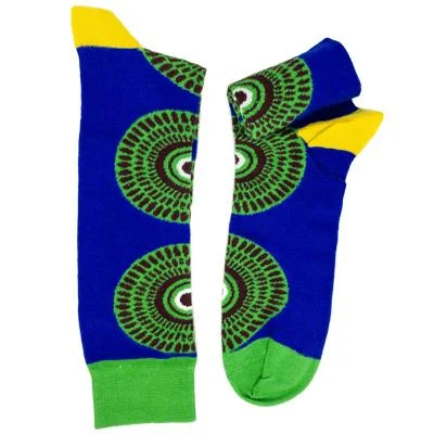 sock with cool shade-  No Wahala African Print Socks