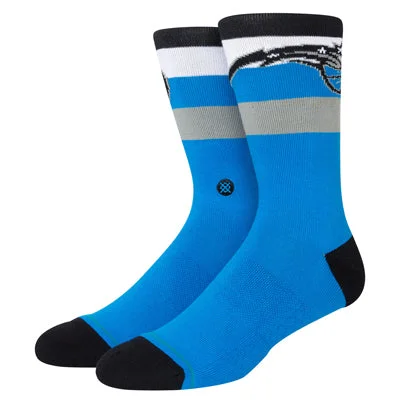 sock with clean shade-  Orlando Magic Stripe Crew Socks