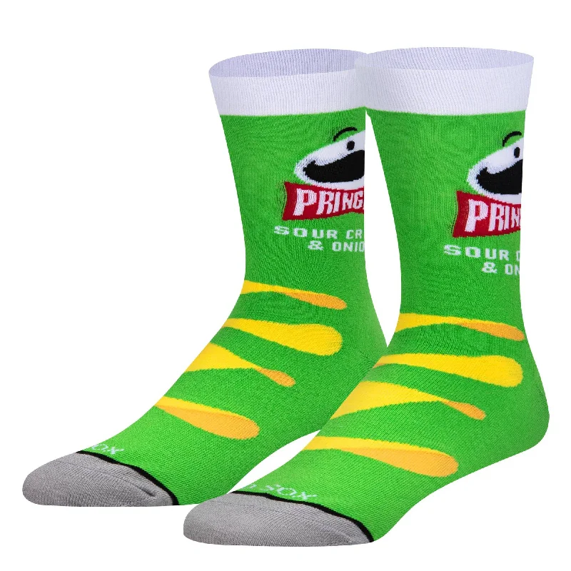 sock with classic touch-  Pringles Sour Cream & Onion Men's Crew Socks