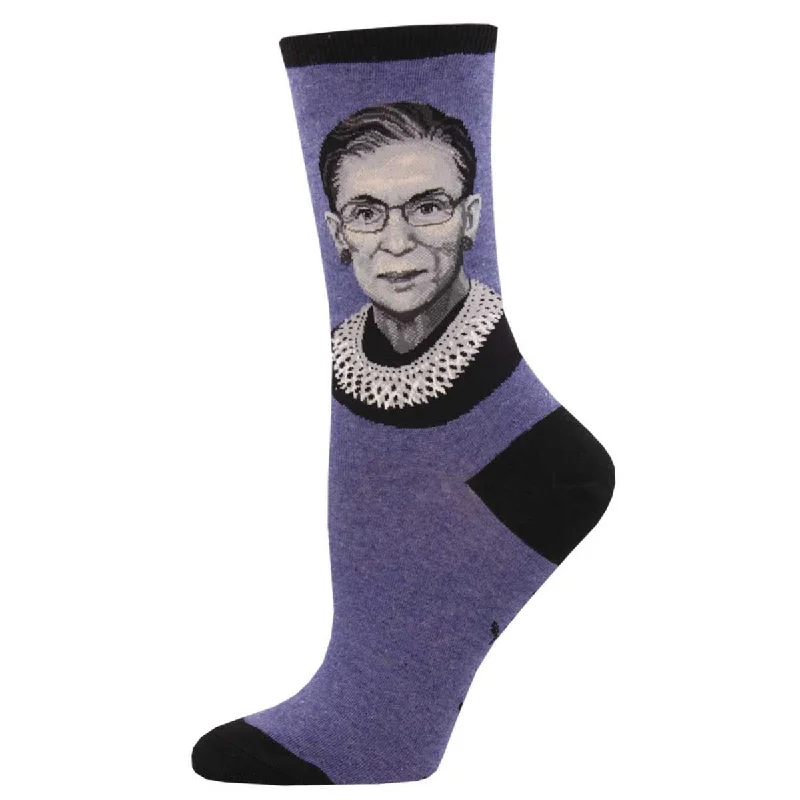 sock with colorful print-  RBG WOMEN'S CREW