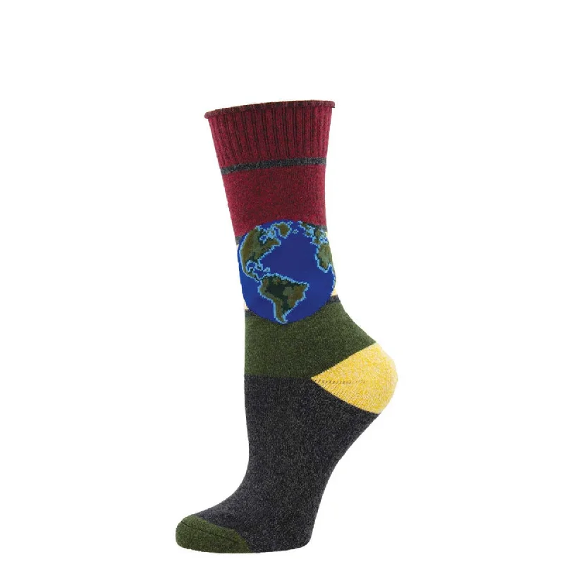 sock for unique flair-  Down To Earth - Recycled Cotton