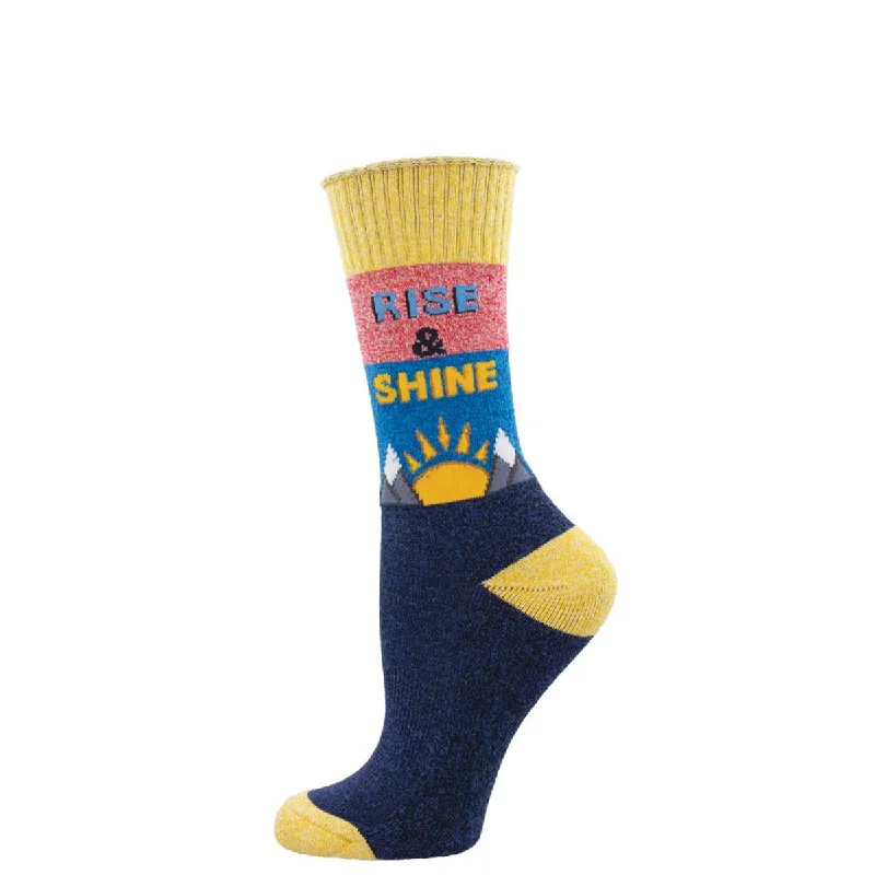 sock with clean line-  Rise & Shine - Recycled Cotton