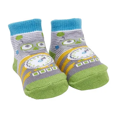 sock with grey pattern-  Robbie The Robot Socks