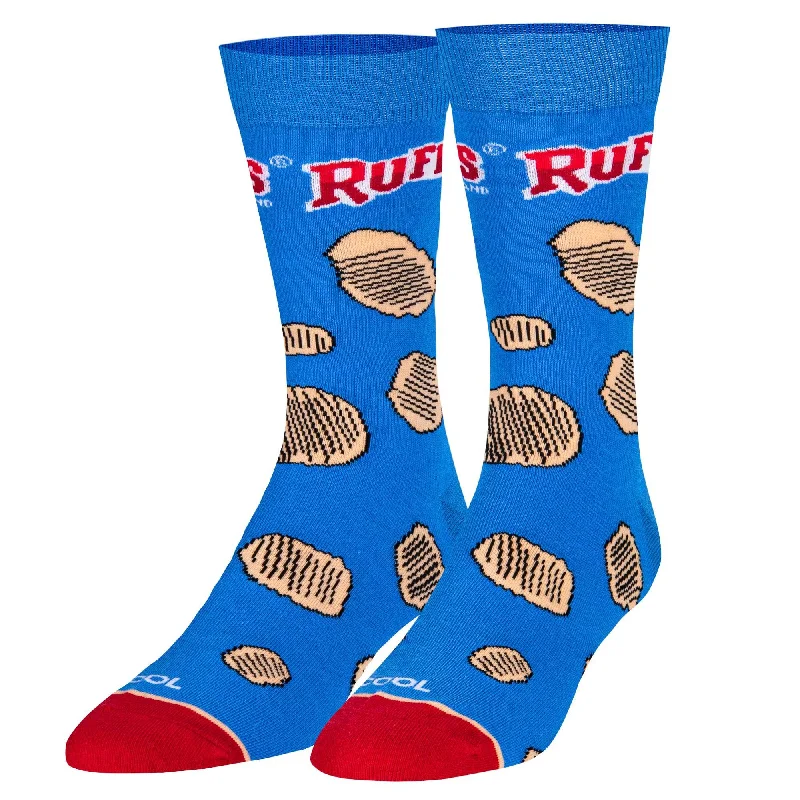 sock with vibrant touch-  Ruffles Chips  Men's Crew Socks