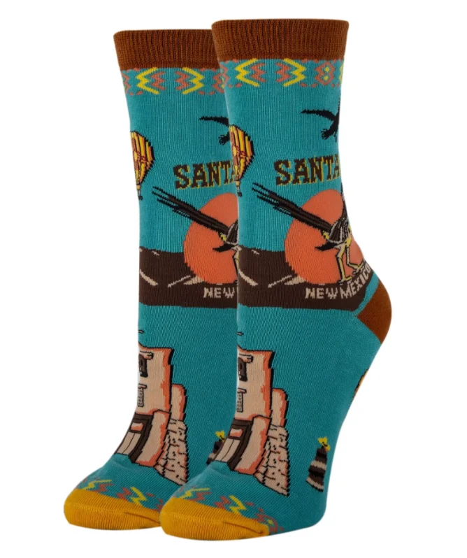 sock with bright touch-  SANTA FE WOMEN'S CREW