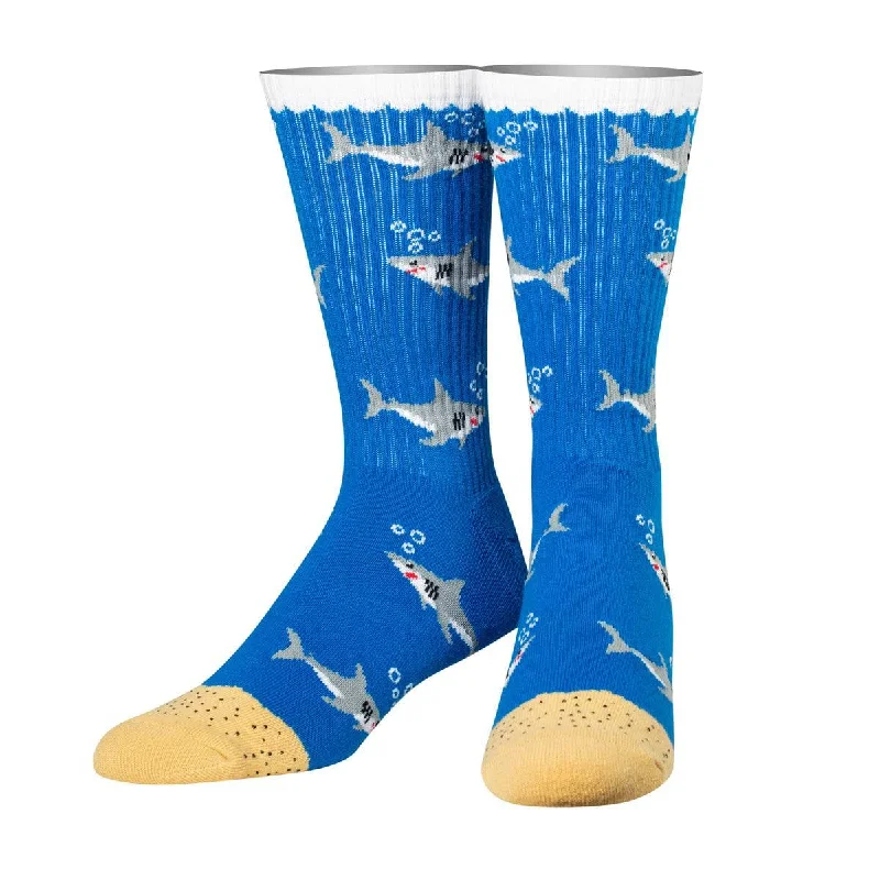 sock with active edge-  Sharks Men's Crew Socks