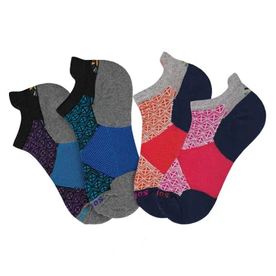 sock for teens-  2 Pair: Ankle Performance Wool Socks - Flame