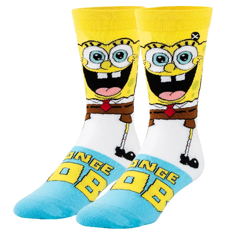 sock for bold fashion-  Spongebob Smilepants Men's Crew Socks