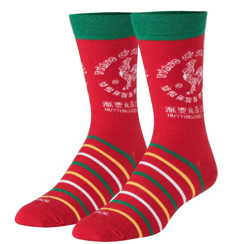 sock with modern shade-  Sriracha Men's Crew Socks