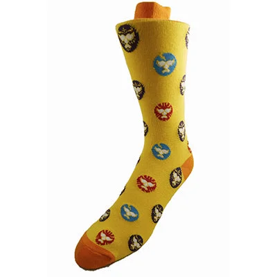 sock for evening-  The Lucha Libre Sock