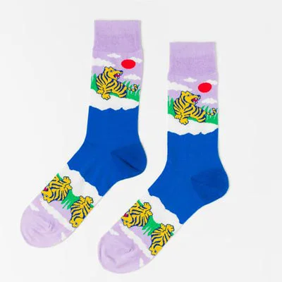 sock for walking-  Tiger Crew Socks - Men's