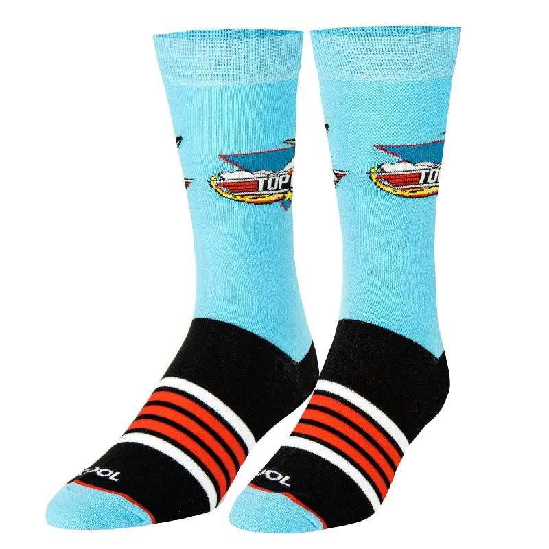 sock with rugged shade-  Top Gun Sky Men's Crew Socks