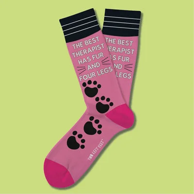 sock for unique flair-  Stay Pawsitive Everyday Socks