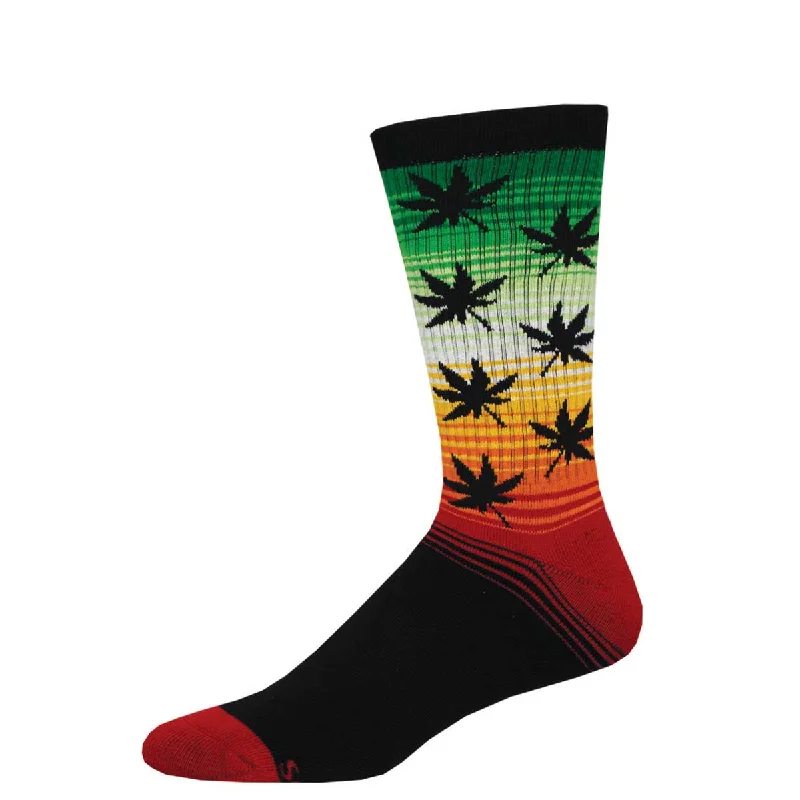 sock with red accent-  Good Vibes Sunrise  - Active Crew