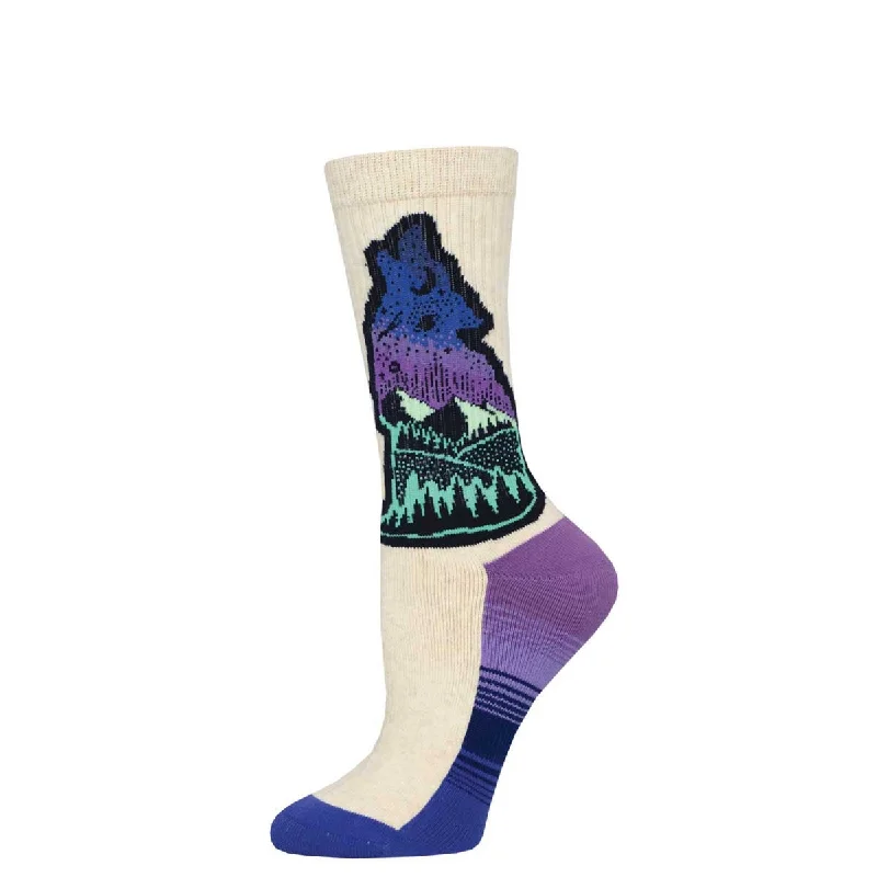 sock for yoga-  AtomicChild - Howling Wolf  - Active Crew