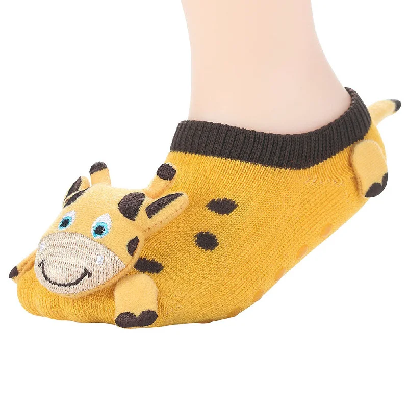 sock with sporty feel-  Wild Habitat Baby Non-Slip socks-Giraffe