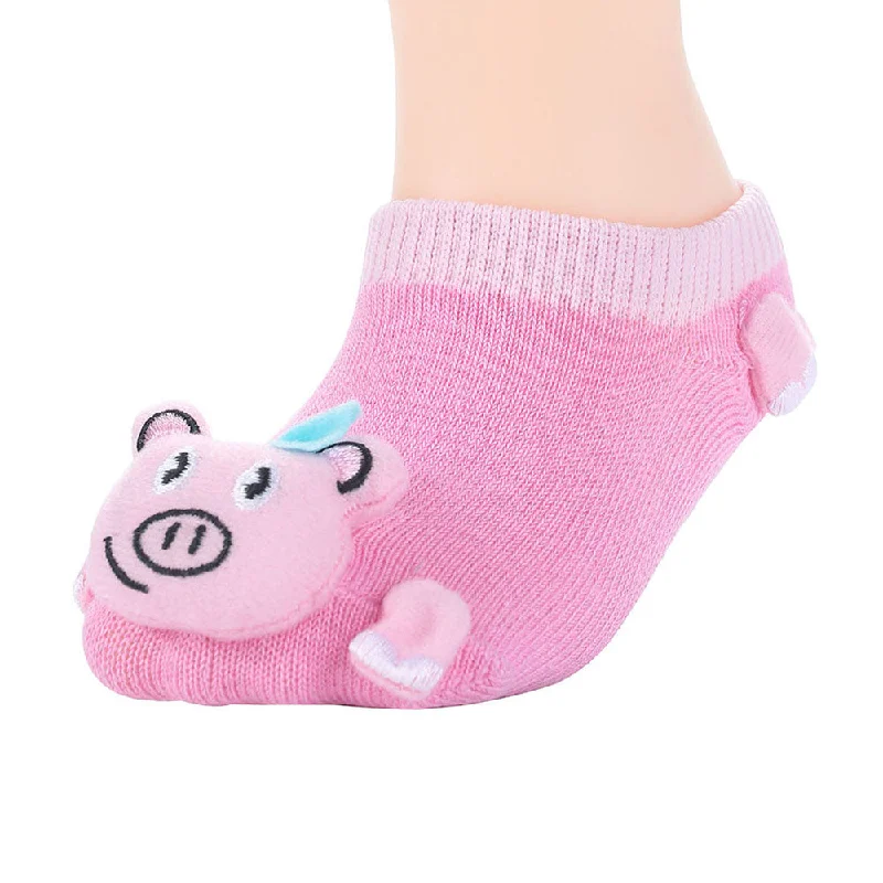 sock with casual vibe-  Wild Habitat Baby Non-Slip Socks-Pig Pattern