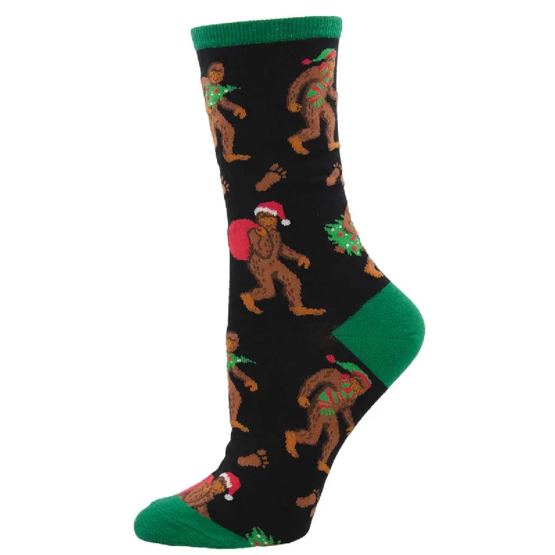 sock for outdoor fun-  Big Foot Christmas - Cotton Crew