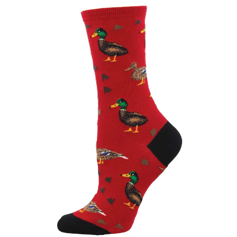 sock with modern shade-  Lucky Ducks - Cotton Crew