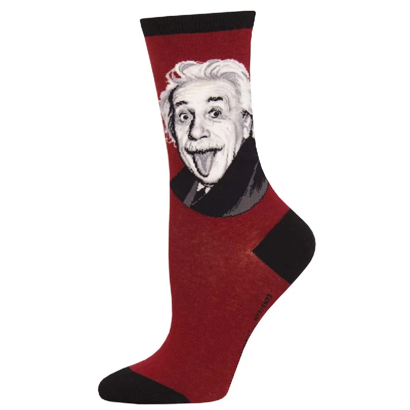 sock with thin layer-  Einstein - Einstein Portrait  - Cotton Crew