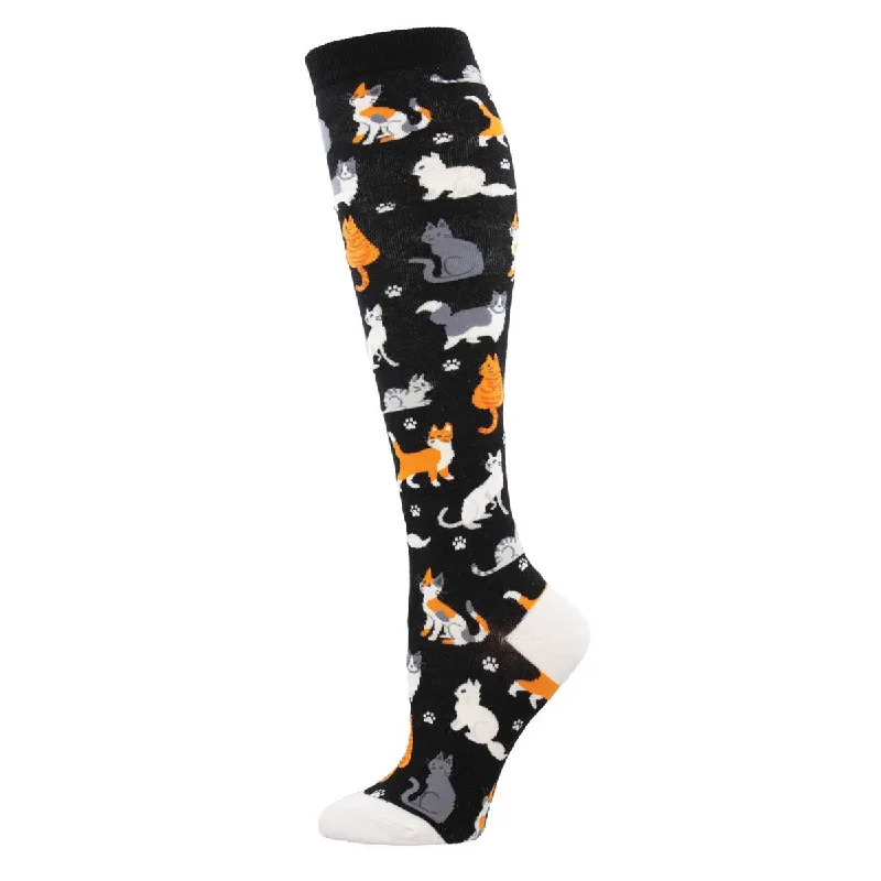 sock for timeless edge-  The Cats Meow - Knee Highs