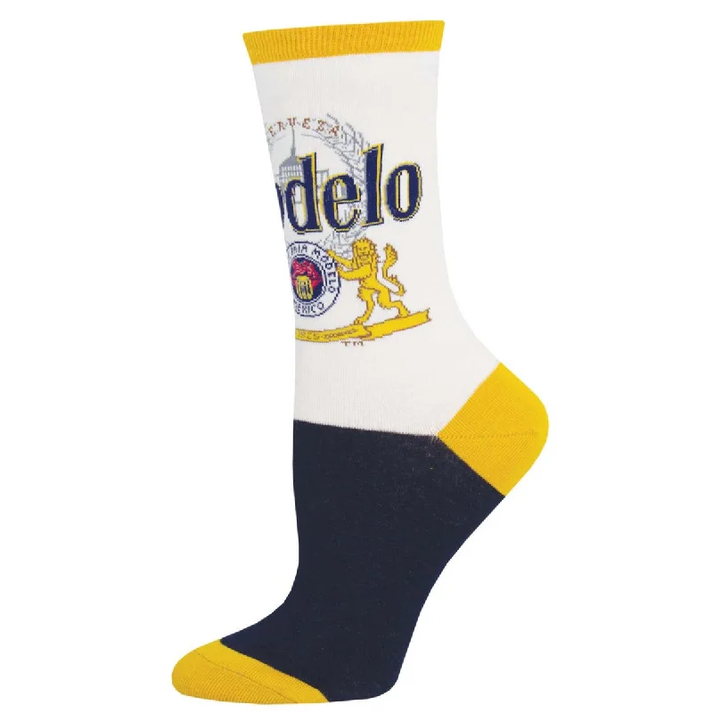 sock with yellow detail-  Modelo - Modelo - Cotton Crew