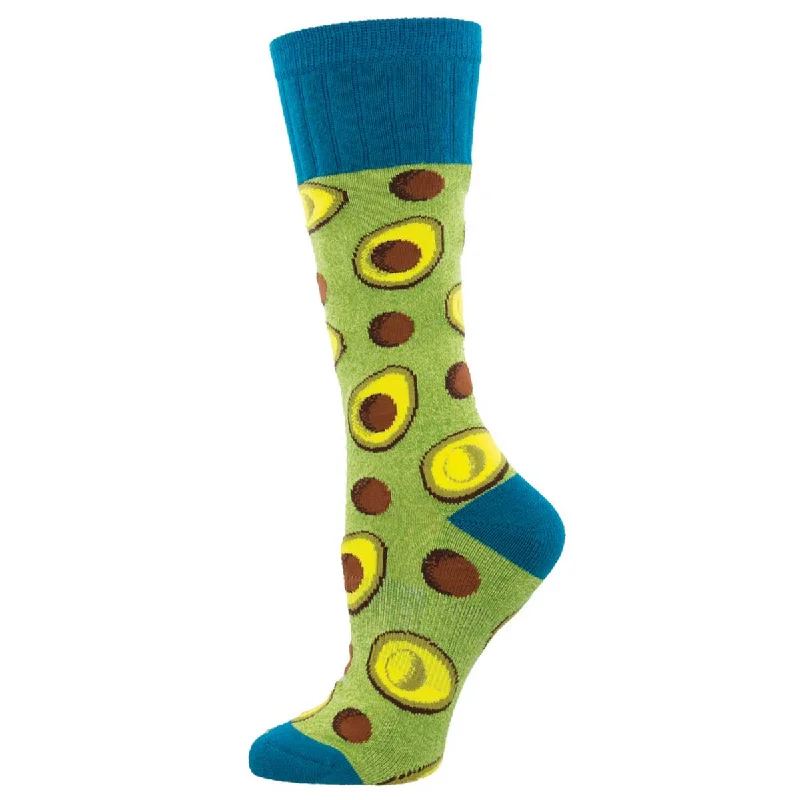 sock with rugged look-  Let's Guac And Roll - Cotton Boot