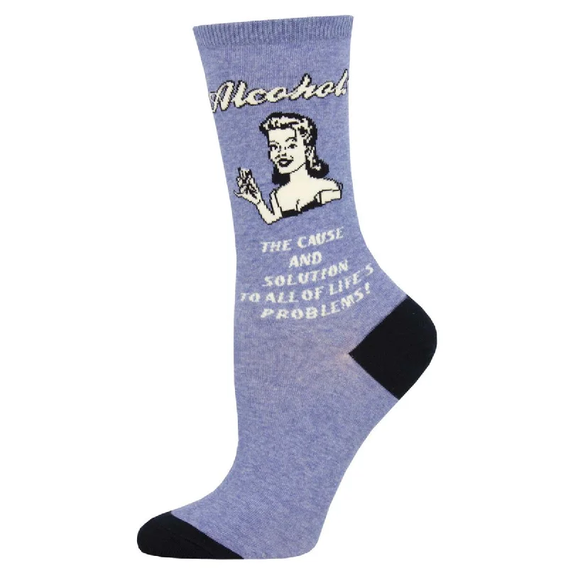 sock with lightweight-  Retro Spoof - Cause And Solution - Cotton Crew