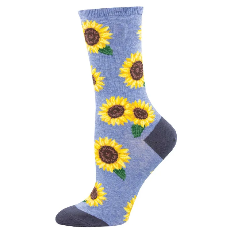 sock with sharp vibe-  More Blooming Socks - Cotton Crew