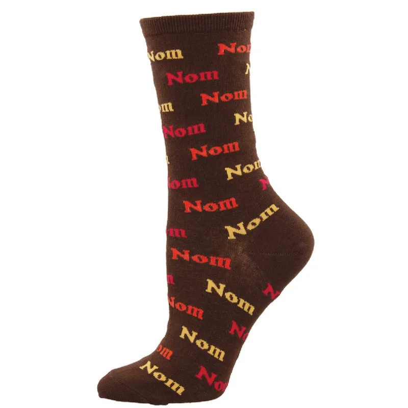 sock with smooth texture-  Nom Nom Nom - Cotton Crew