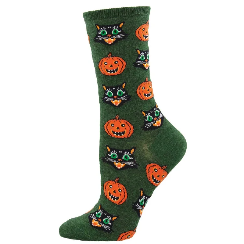 sock with polka dots-  Vintage Halloween - Cotton Crew