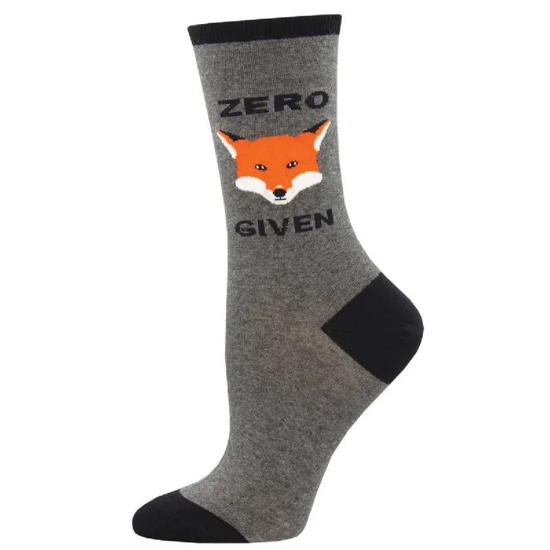 sock with bold shade-  Zero Fox Given - Cotton Crew