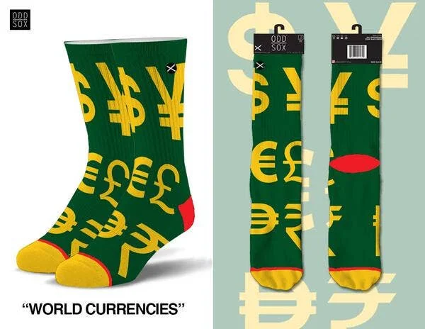 sock with seamless-  World Currencies