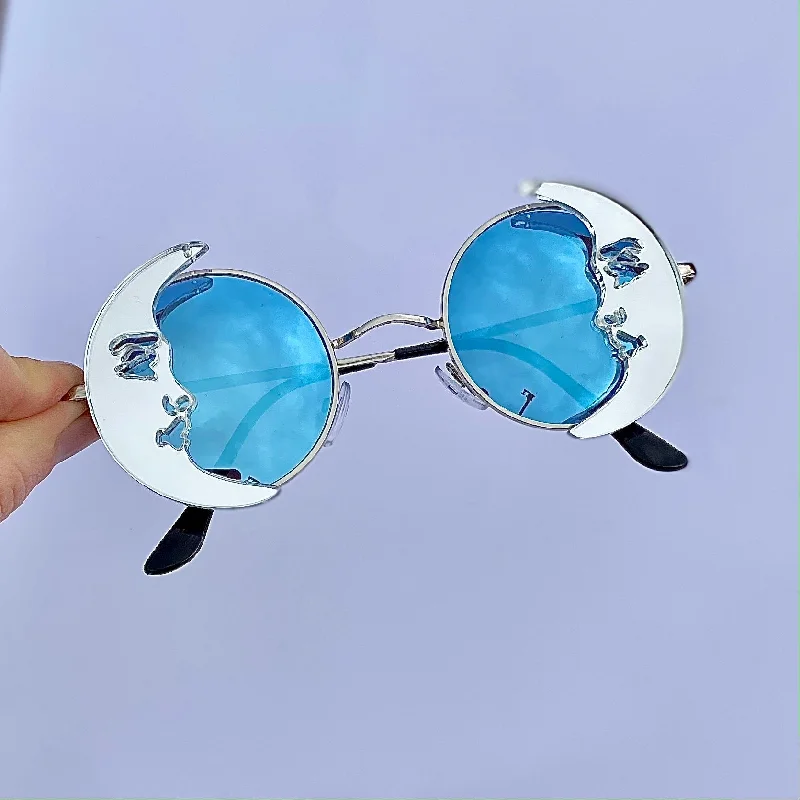 sunglasses for lake days-Half Moon Sunglasses