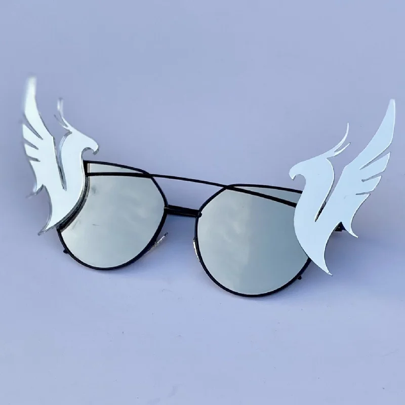 sunglasses with metal frames-DJ Logo Sunglasses