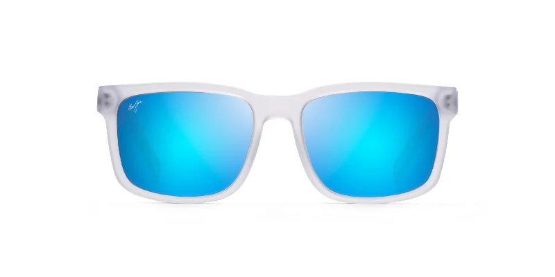 Matte Crystal With Dark Grey Tips|Blue Hawaii - Polarized