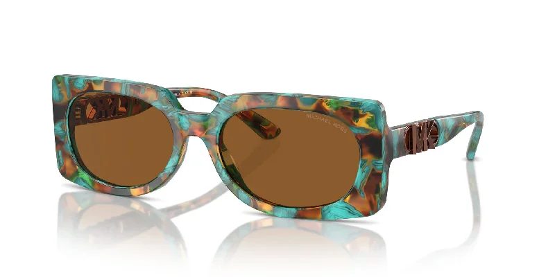 Teal Graphic Tortoise/Amber Solid