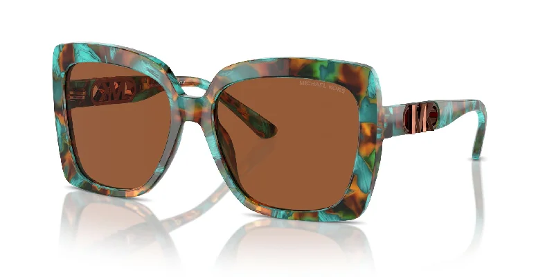 Teal Graphic Tortoise/Amber Solid