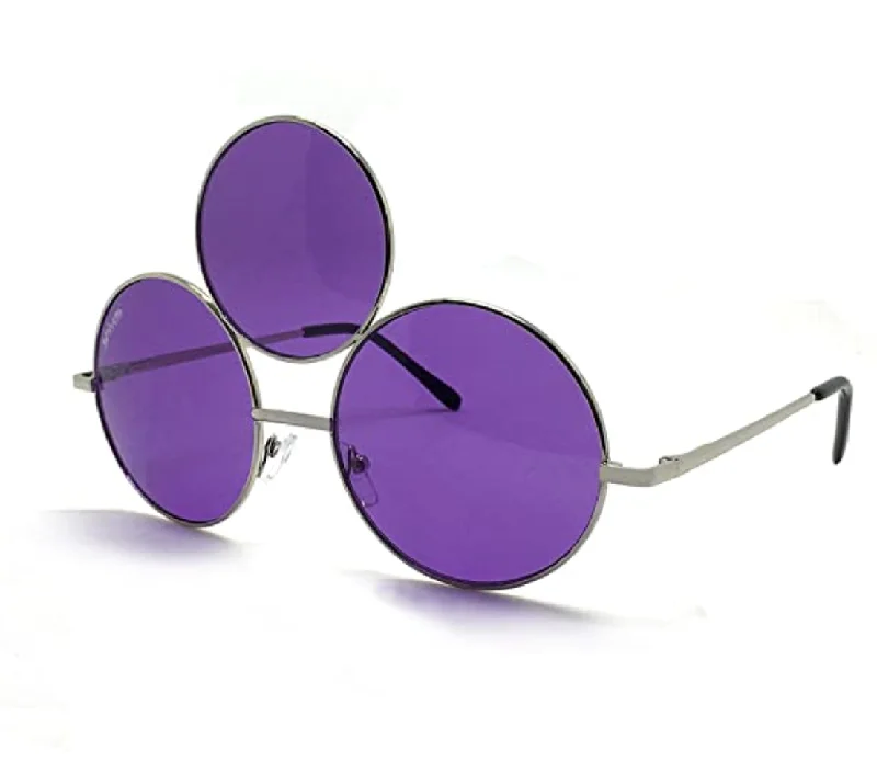 sunglasses for evening wear-Purple Third Eye Sunglasses