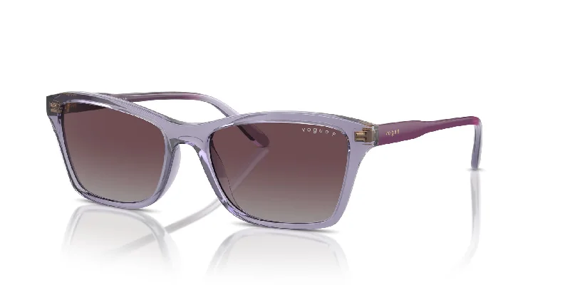 Transparent Purple/Grey Violet Gradient Polarised