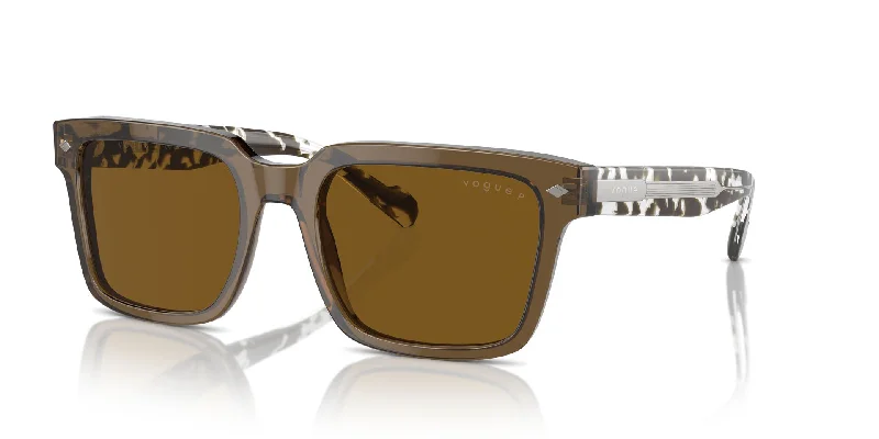 Transparent Olive Green/Dark Brown Polarised