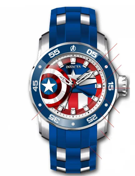 watch for cool charm-  Band For Invicta Marvel 34743