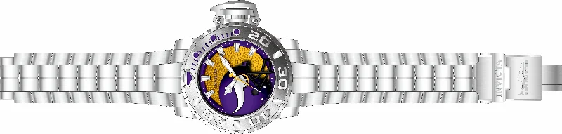 watch with white face-  Band For Invicta NFL 33023