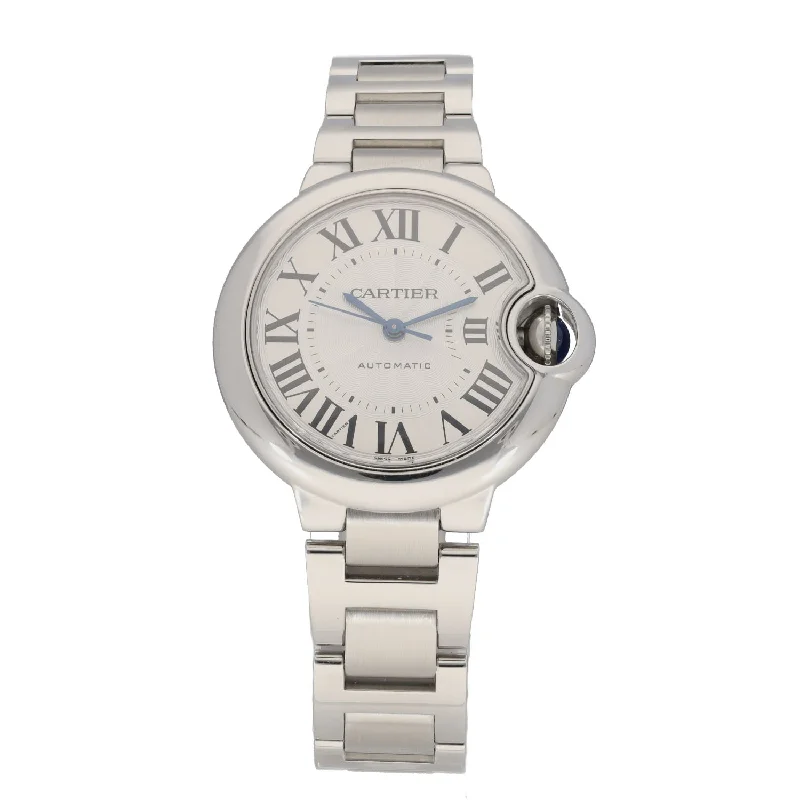 watch with classic finish-  Cartier Ballon Bleu 3489 33mm Stainless Steel Watch